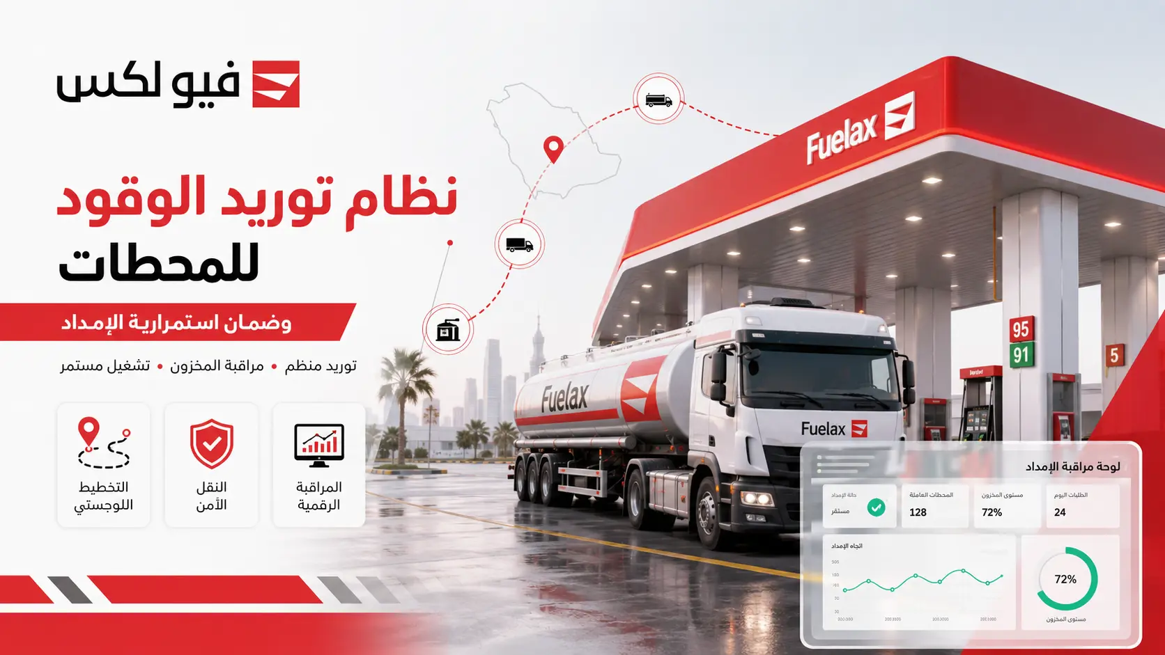 نظام توريد الوقود للمحطات